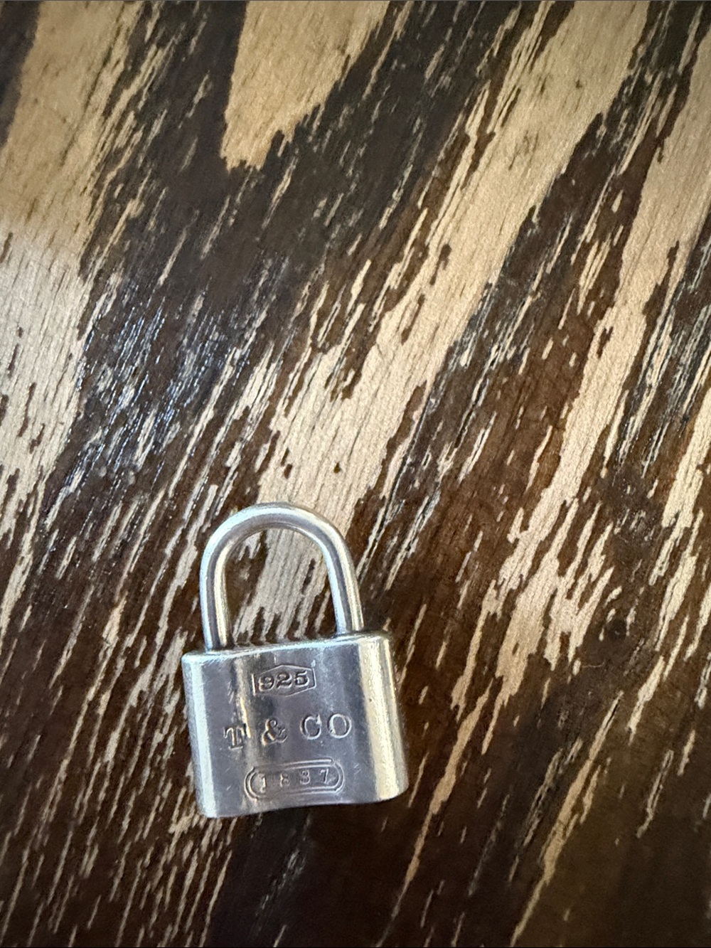 Tiffany & Co. Sterling Silver Padlock Charm - Silver
